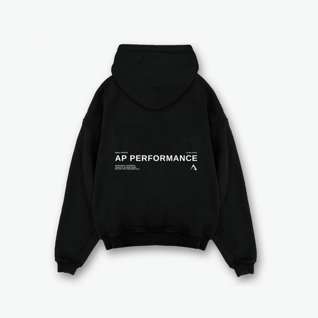 R1.1 HOODIE - BLACK