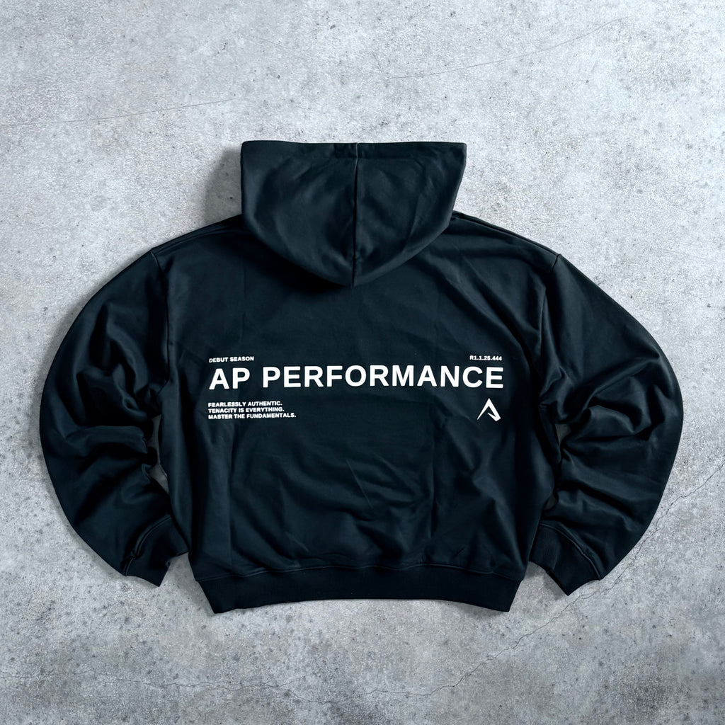 R1.1 HOODIE - BLACK